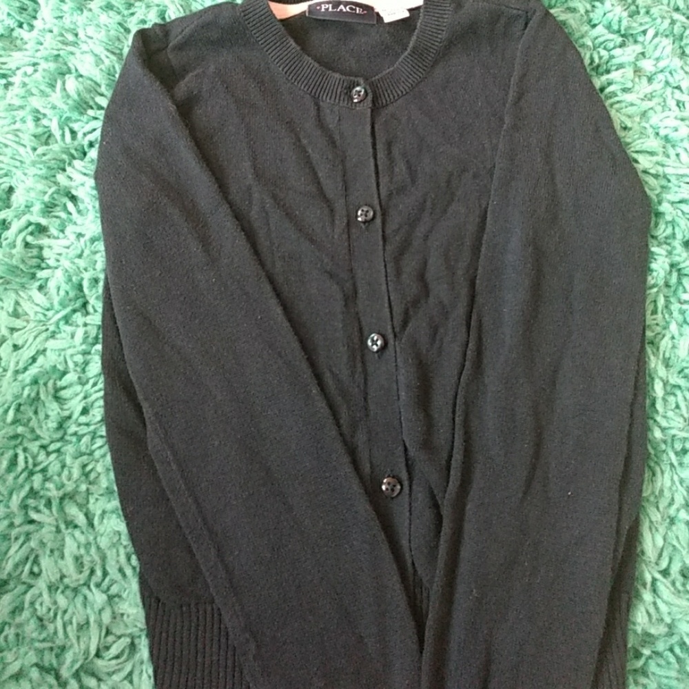 Girl's Navy Uniform Sweater - Children's Place 7/8